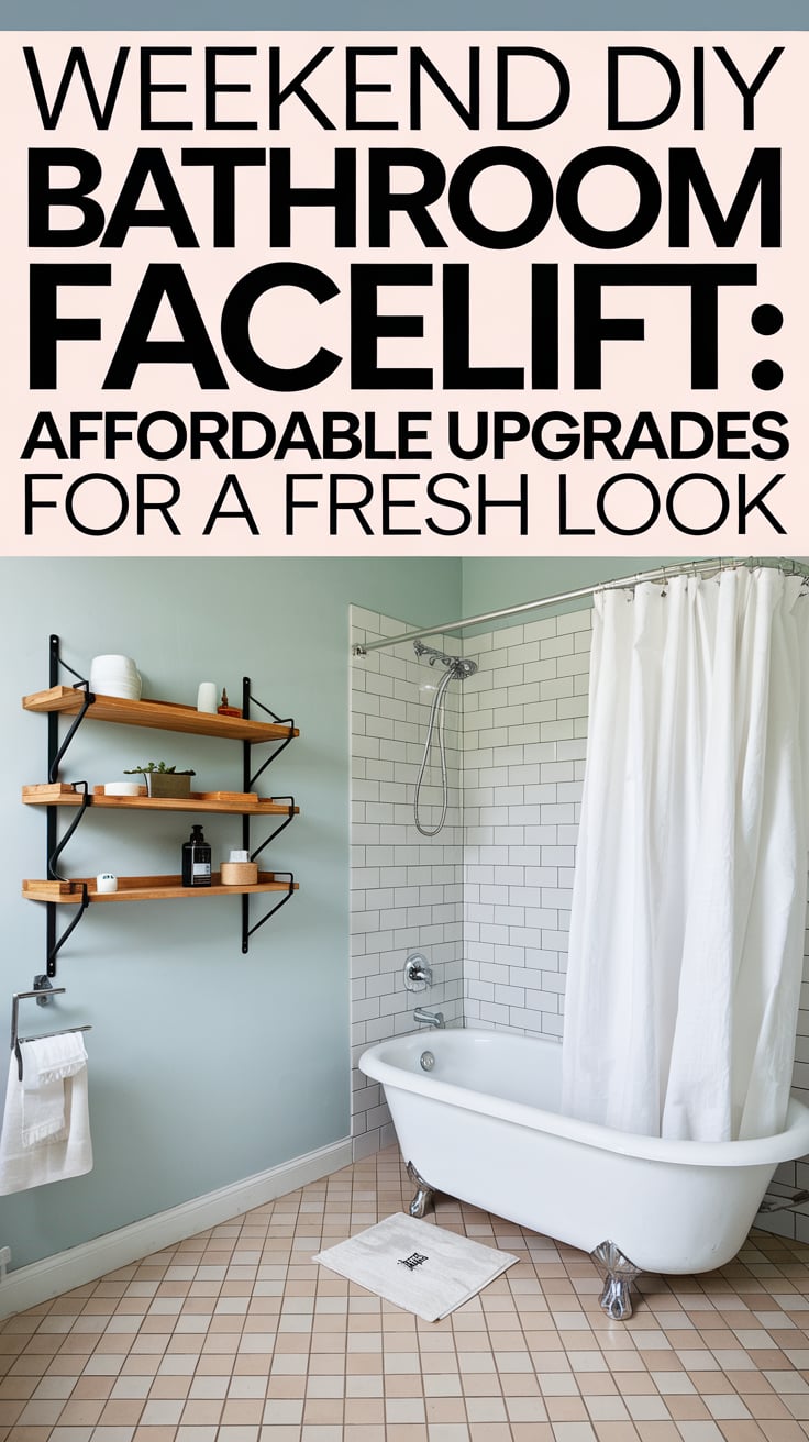 Weekend DIY Bathroom Facelift: Affordable Upgrades for a Fresh Look ...