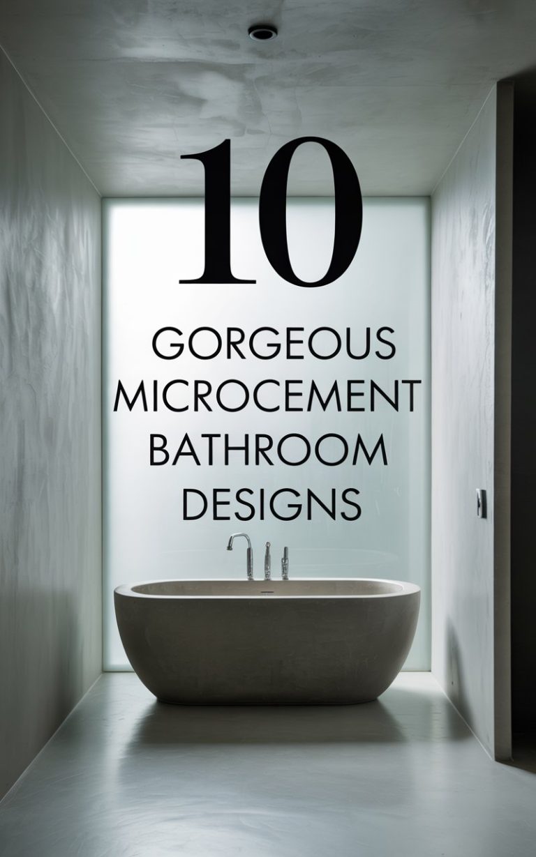 10 Gorgeous Microcement Bathroom Designs to Inspire Your Next Remodel ...