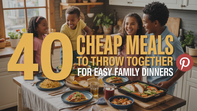 40 Cheap Meals To Throw Together For Easy Family Dinners