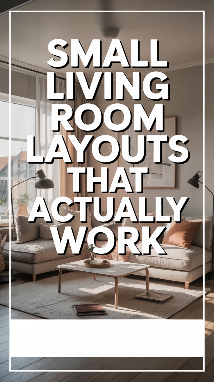 Small Living Room Layouts That Actually Work