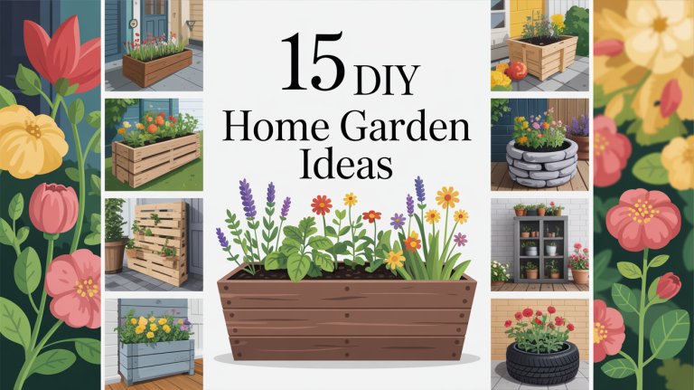 15 DIY Home Garden Ideas