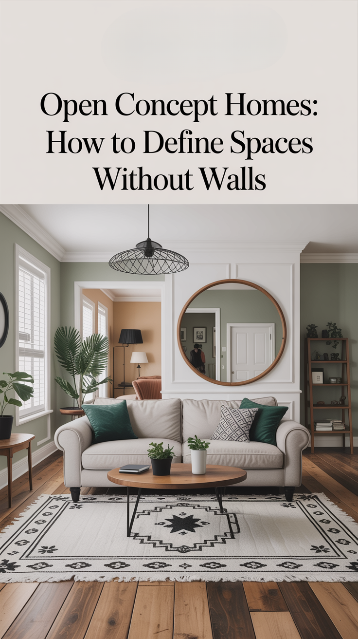 Open Concept Homes: How to Define Spaces Without Walls