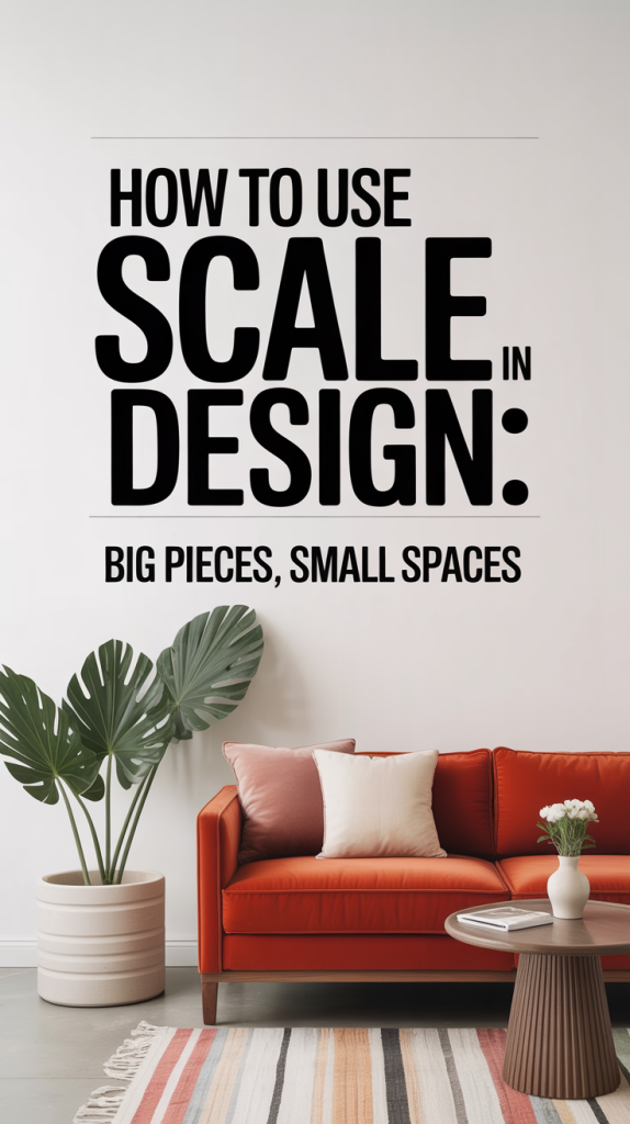 How to Use Scale in Design: Big Pieces, Small Spaces - Designer and the ...