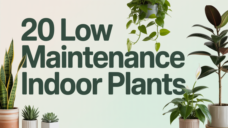 20 Low Maintenance Indoor Plants
