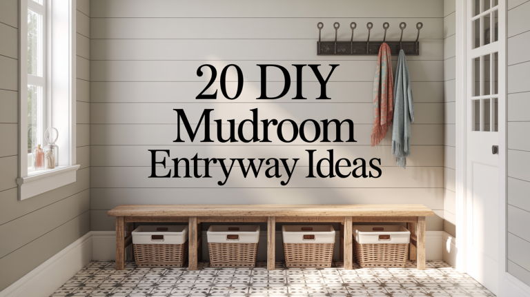 20 DIY Mudroom Entryway Ideas