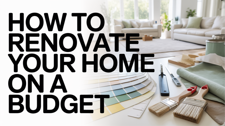 How To Renovate Your Home On A Budget