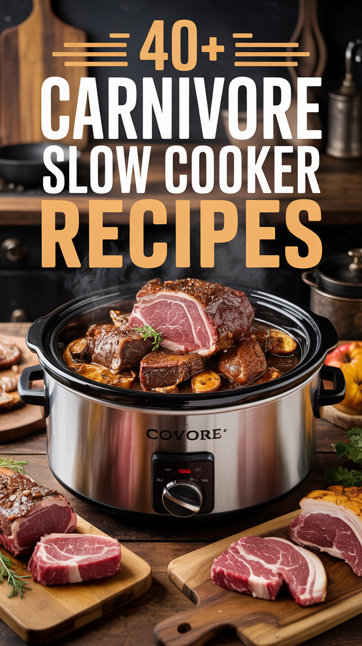 40+ Carnivore Slow Cooker Recipes - Designer and the DIYer - DIY ...