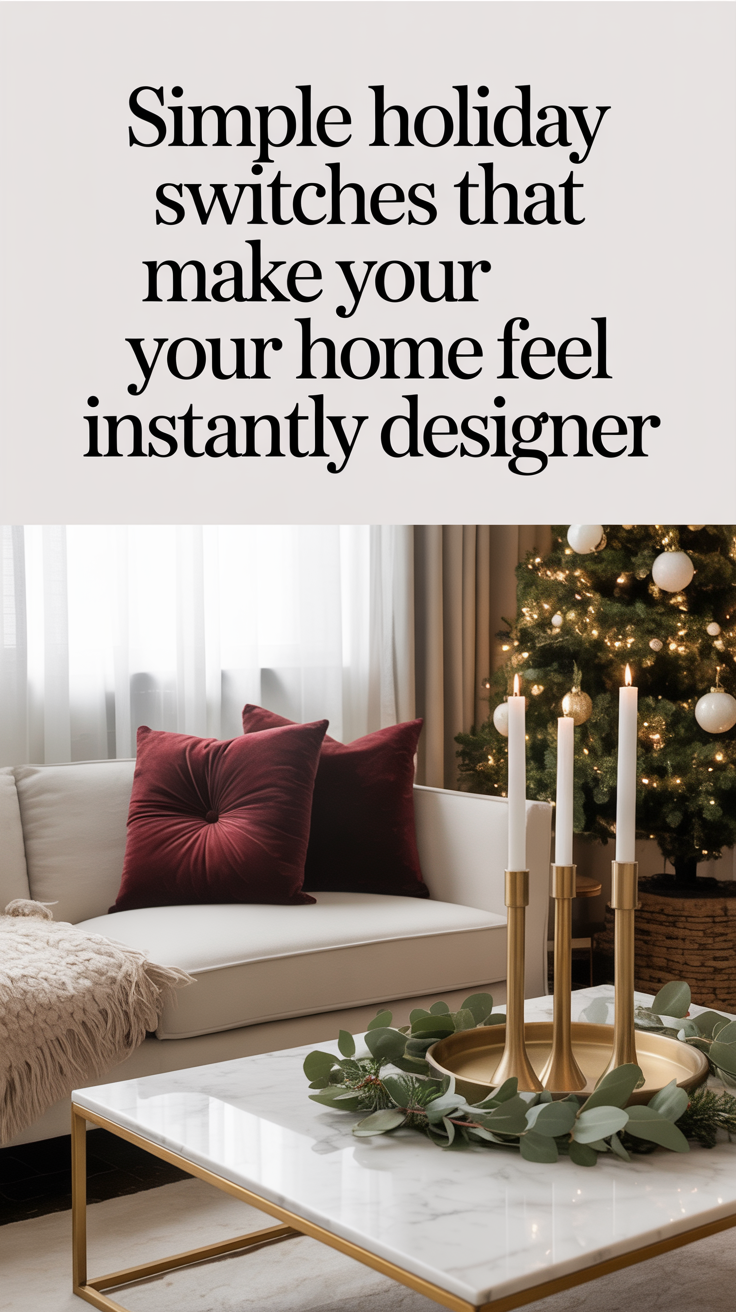 Simple Holiday Switches That Make Your Home Feel Instantly Designer