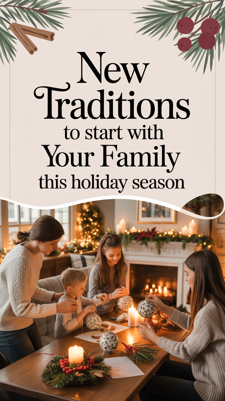 New Traditions to Start With Your Family This Holiday Season