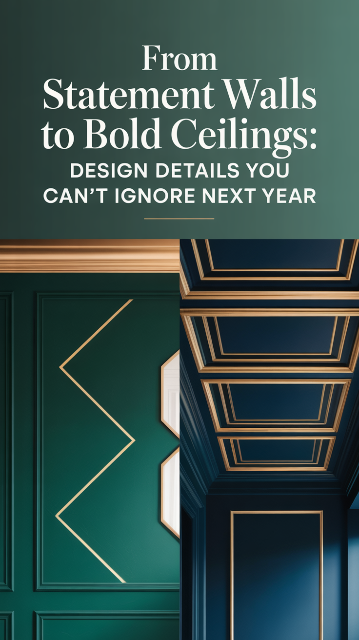 From Statement Walls to Bold Ceilings: Design Details You Can’t Ignore Next Year