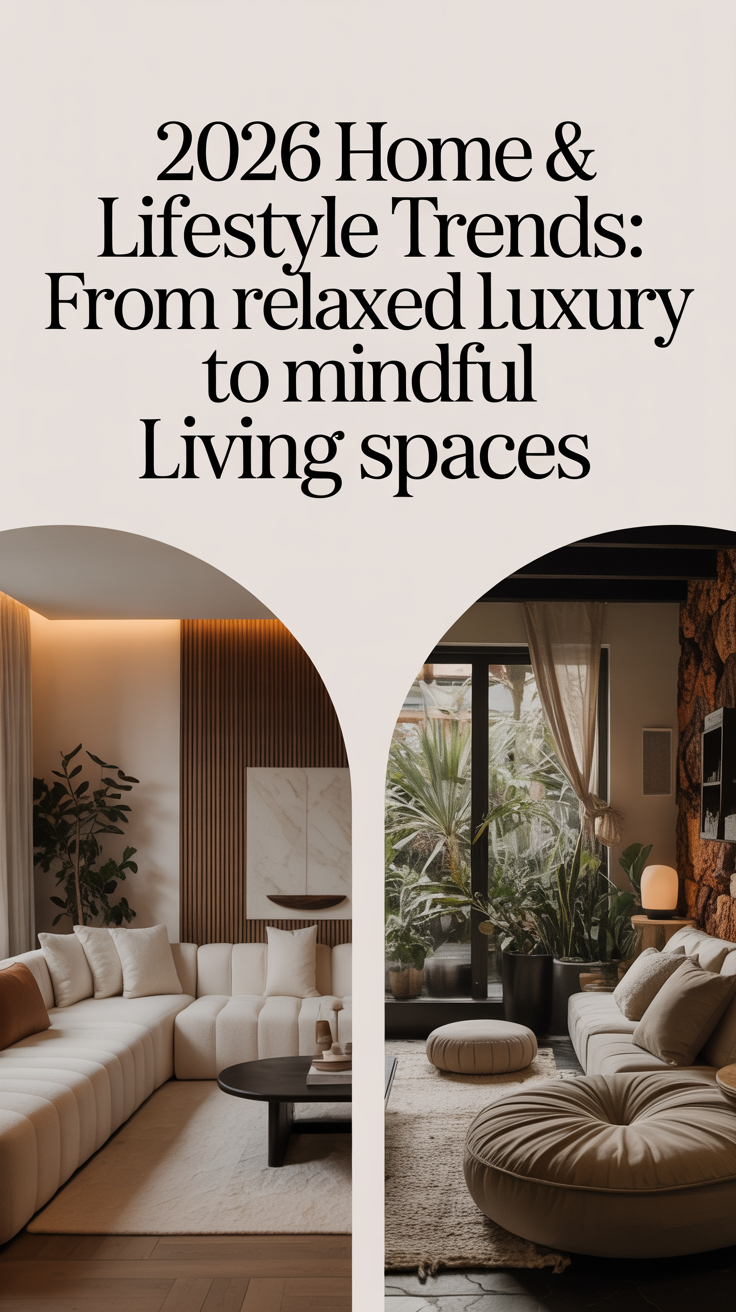 2026 Home & Lifestyle Trends: From Relaxed Luxury to Mindful Living Spaces