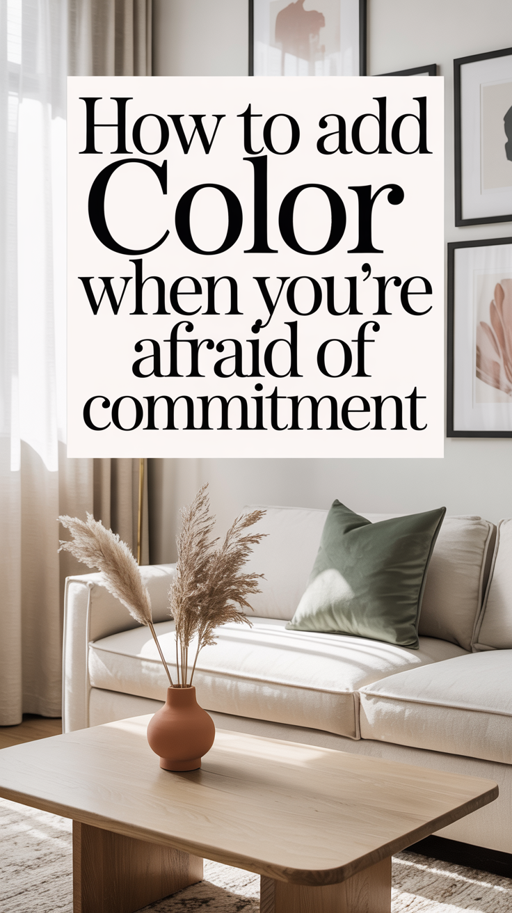 Design Dilemma: How to Add Color When You’re Afraid of Commitment