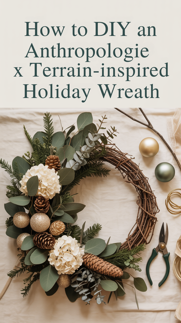 How to DIY an Anthropologie x Terrain–Inspired Holiday Wreath