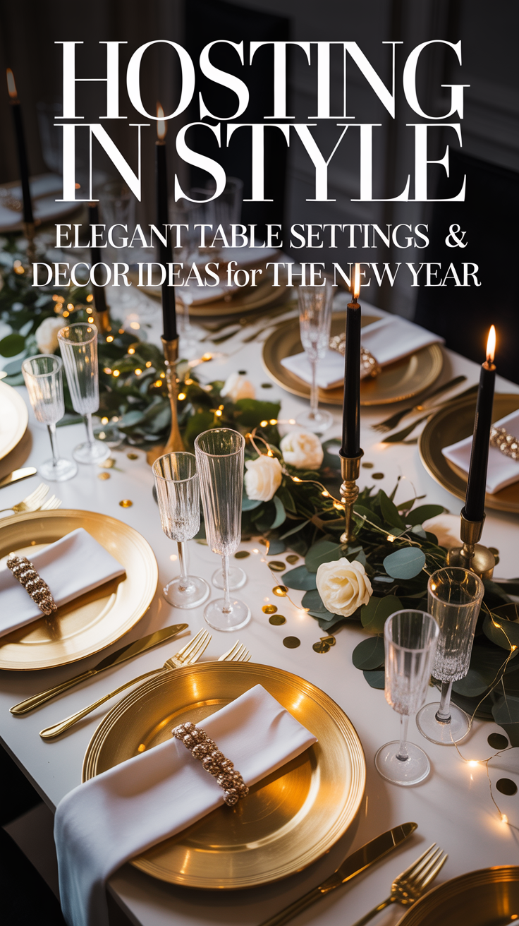 Hosting in Style: Elegant Table Settings & Decor Ideas for the New Year