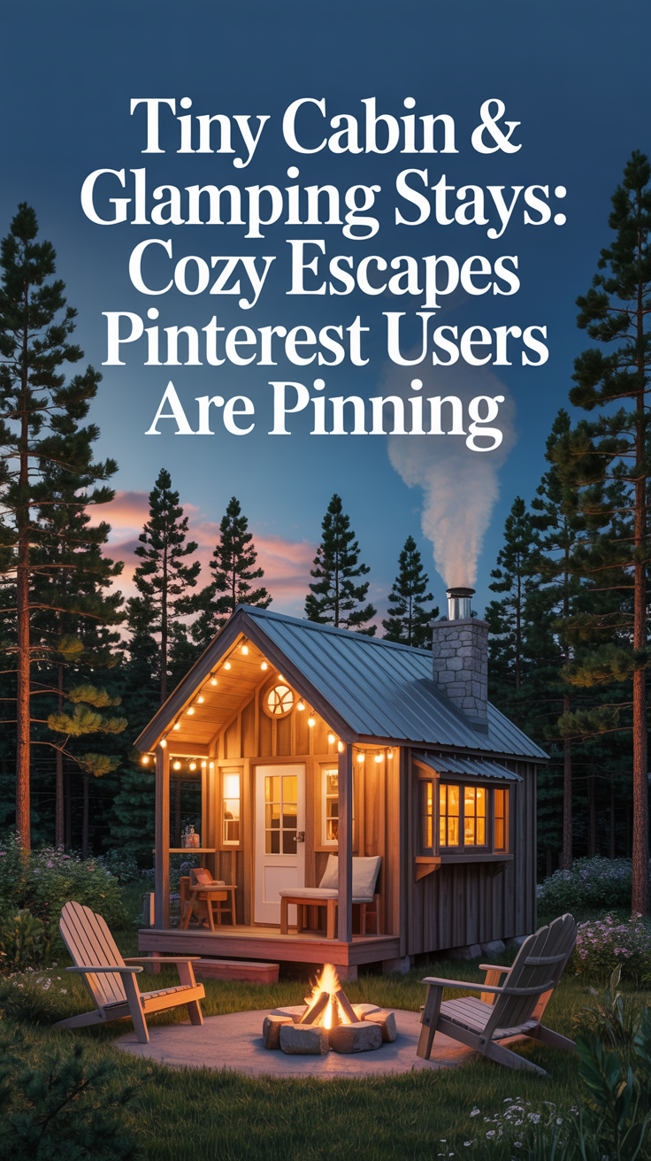 Tiny Cabin & Glamping Stays: Cozy Escapes Pinterest Users Are Pinning