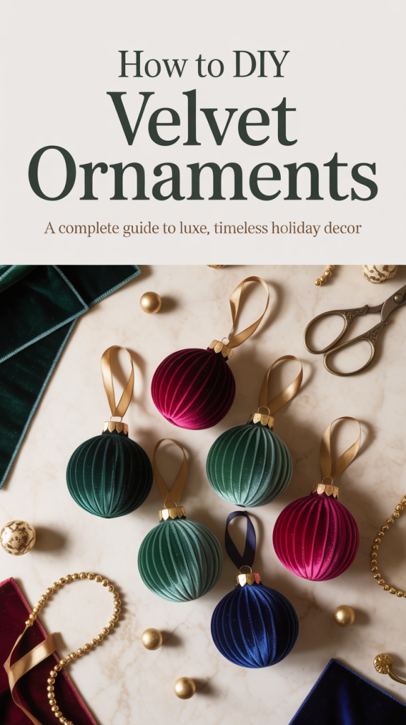 How to DIY Velvet Ornaments: A Complete Guide to Luxe, Timeless Holiday ...