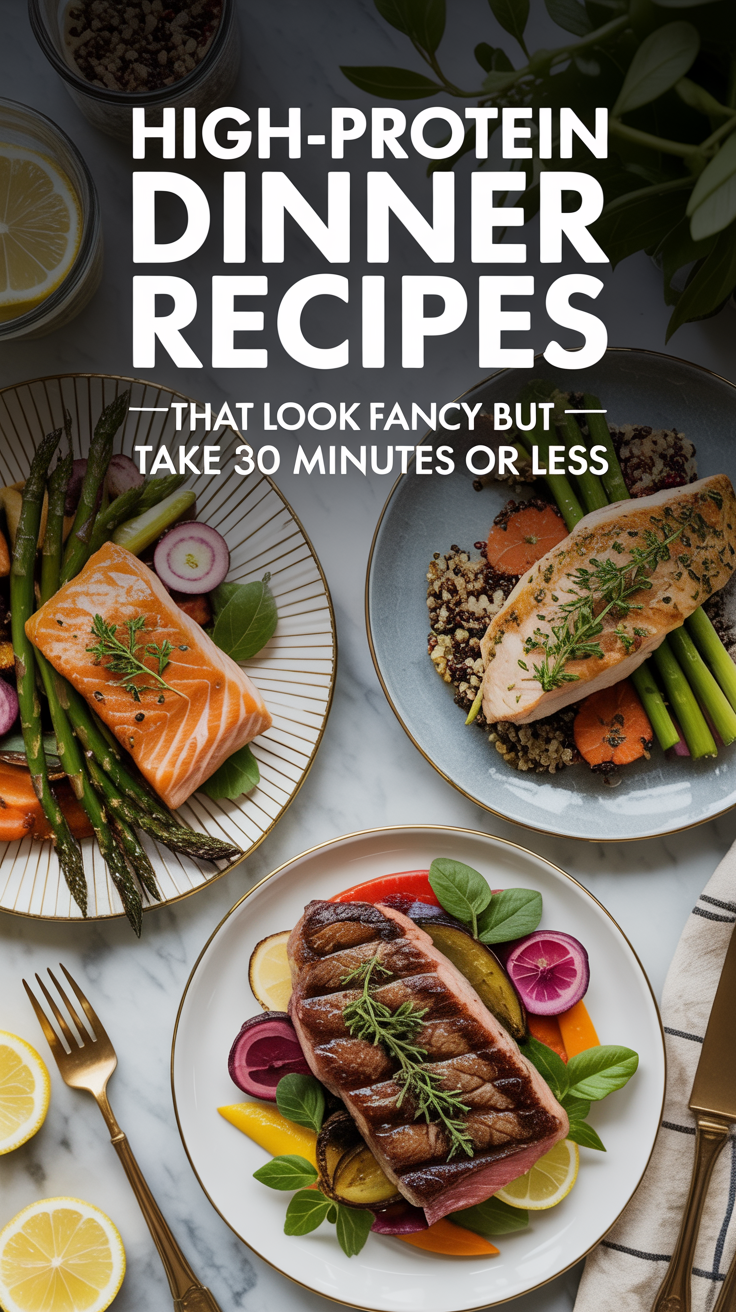 High-Protein Dinner Recipes That Look Fancy but Take 30 Minutes or Less