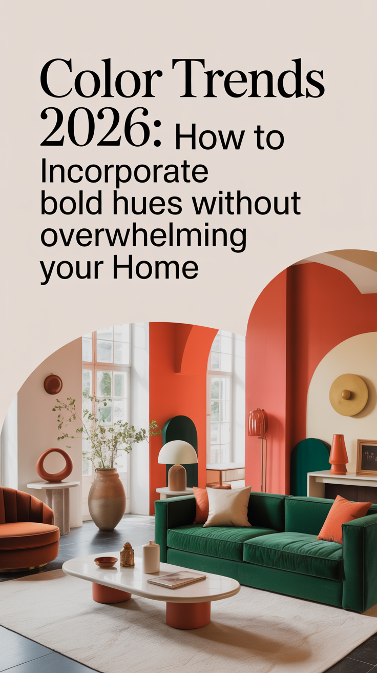 Color Trends 2026: How to Incorporate Bold Hues Without OverwhelMing Your Home