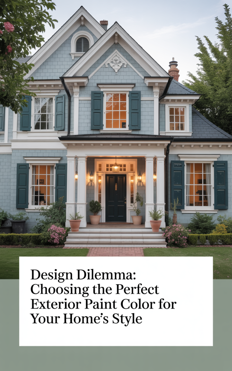 Design Dilemma: Choosing the Perfect Exterior Paint Color for Your Home ...