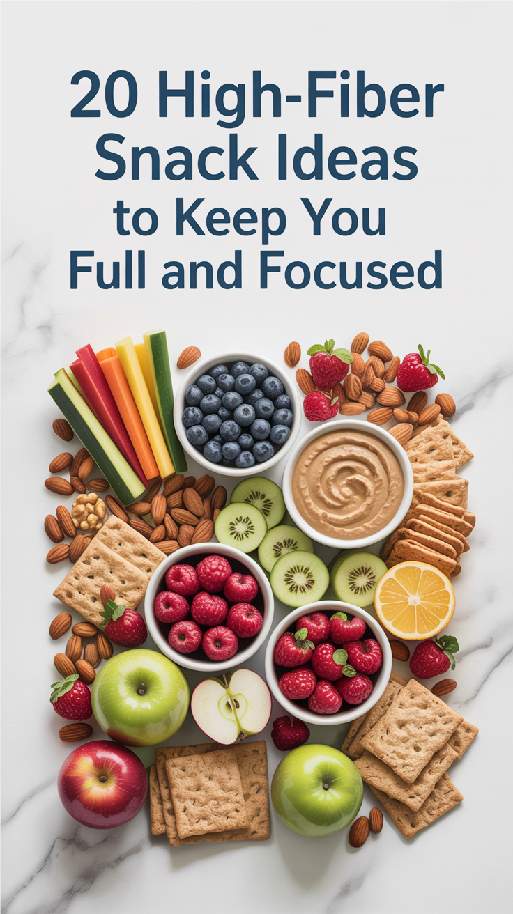20 High-Fiber Snack Ideas to Keep You Full and Focused