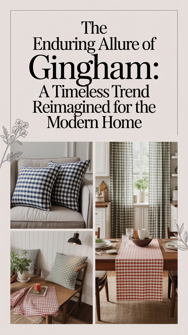 The Enduring Allure of Gingham: A Timeless Trend Reimagined for the Modern Home