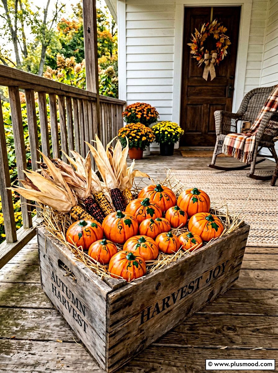 Enchanting Orange Pumpkin Painted Rocks