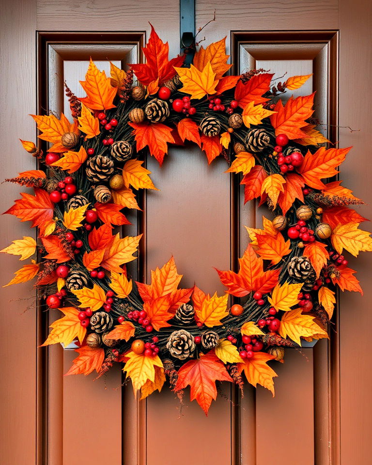 Embrace Cozy Charm with Autumn Leaf Rustic Wreaths