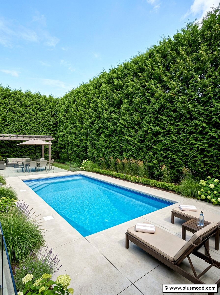 Creating Secluded Spaces with Privacy Trees Around Your Pool