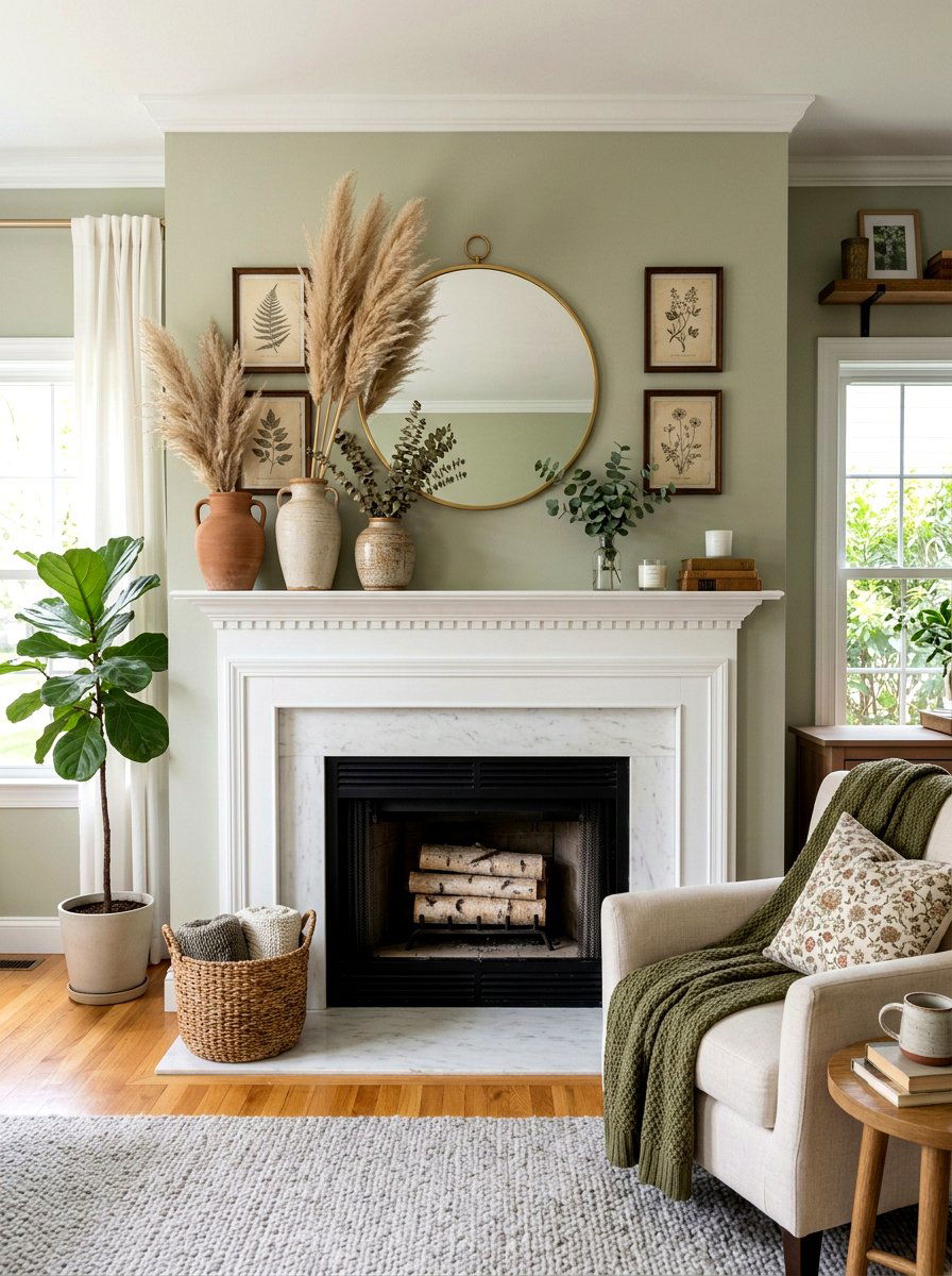Natural Clay Vase Display