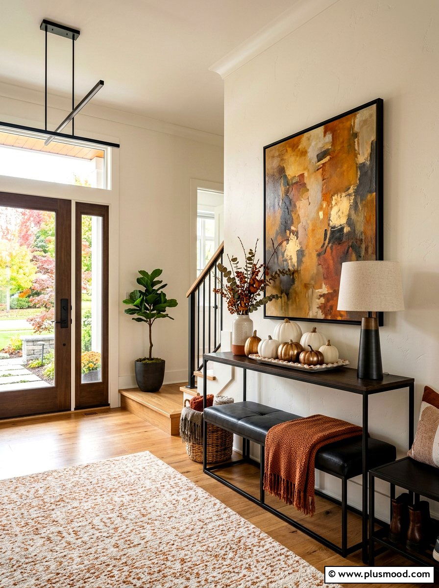 Elevate Your Entrance: Chic and Contemporary Fall Foyer Ideas