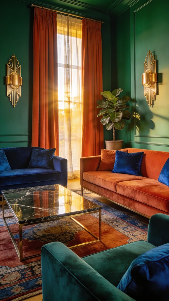Saturated Sanctuaries: Living Rooms Steeped in Color