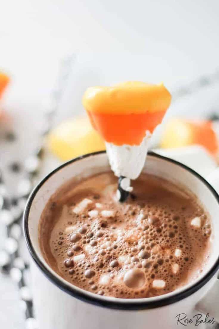 Candy Corn Marshmallow Magic Sticks