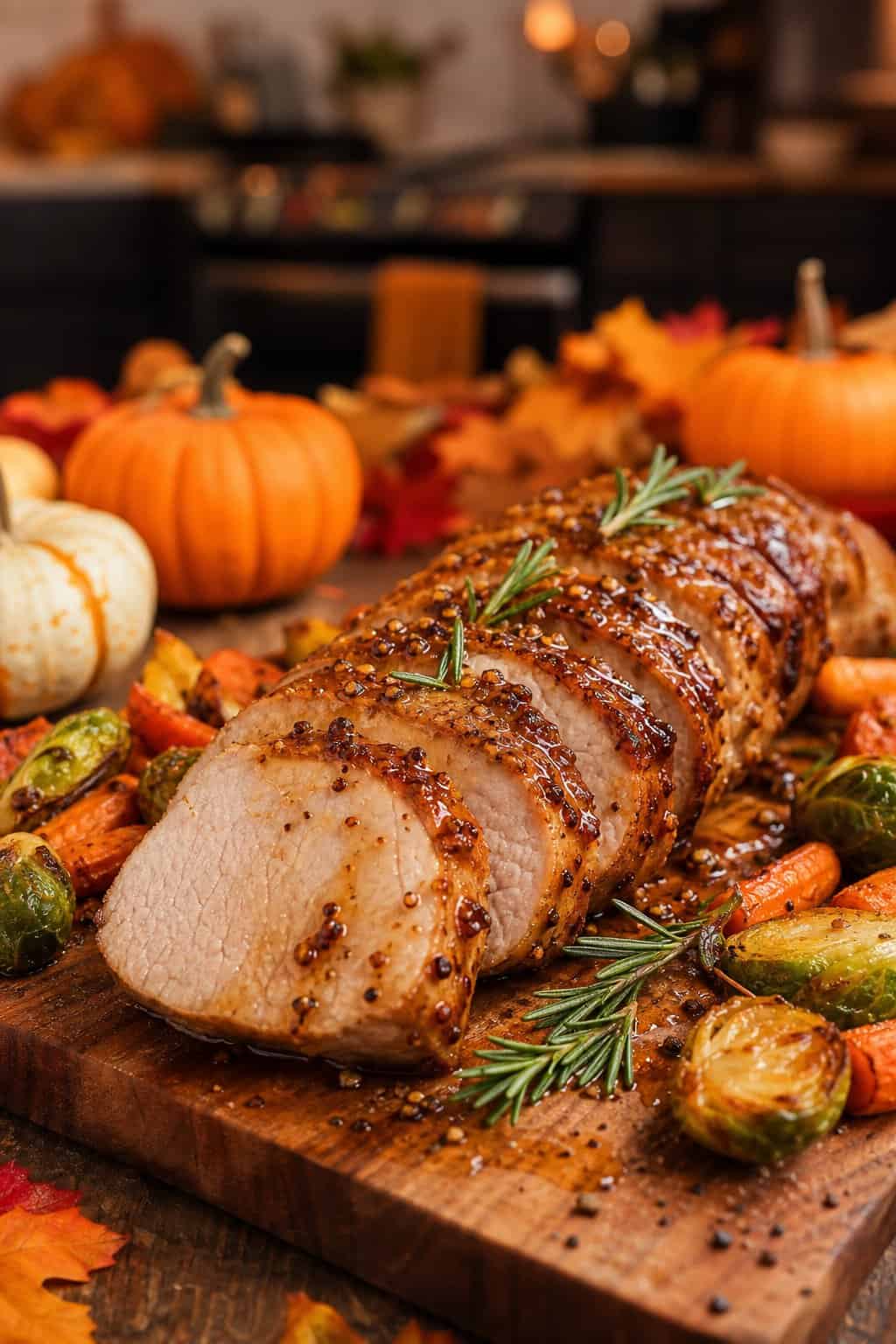 Easy Maple Dijon Glazed Pork Tenderloin