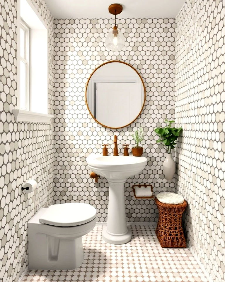 Playful Penny Round Tiles for Retro Charm