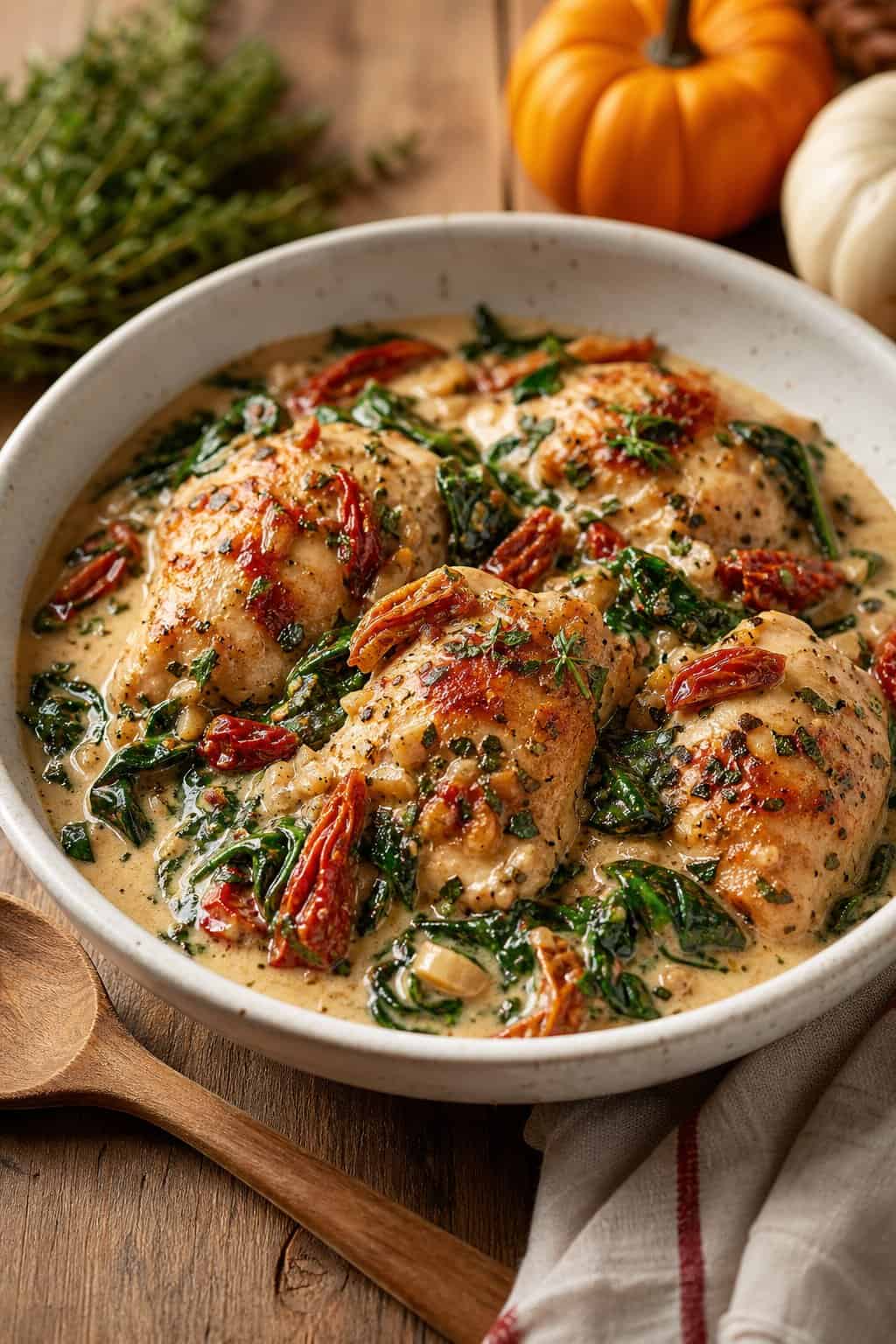 Tuscan Garlic Chicken in a Creamy Sauce