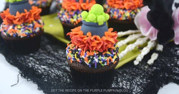 Mini Potion Cauldron Cupcakes