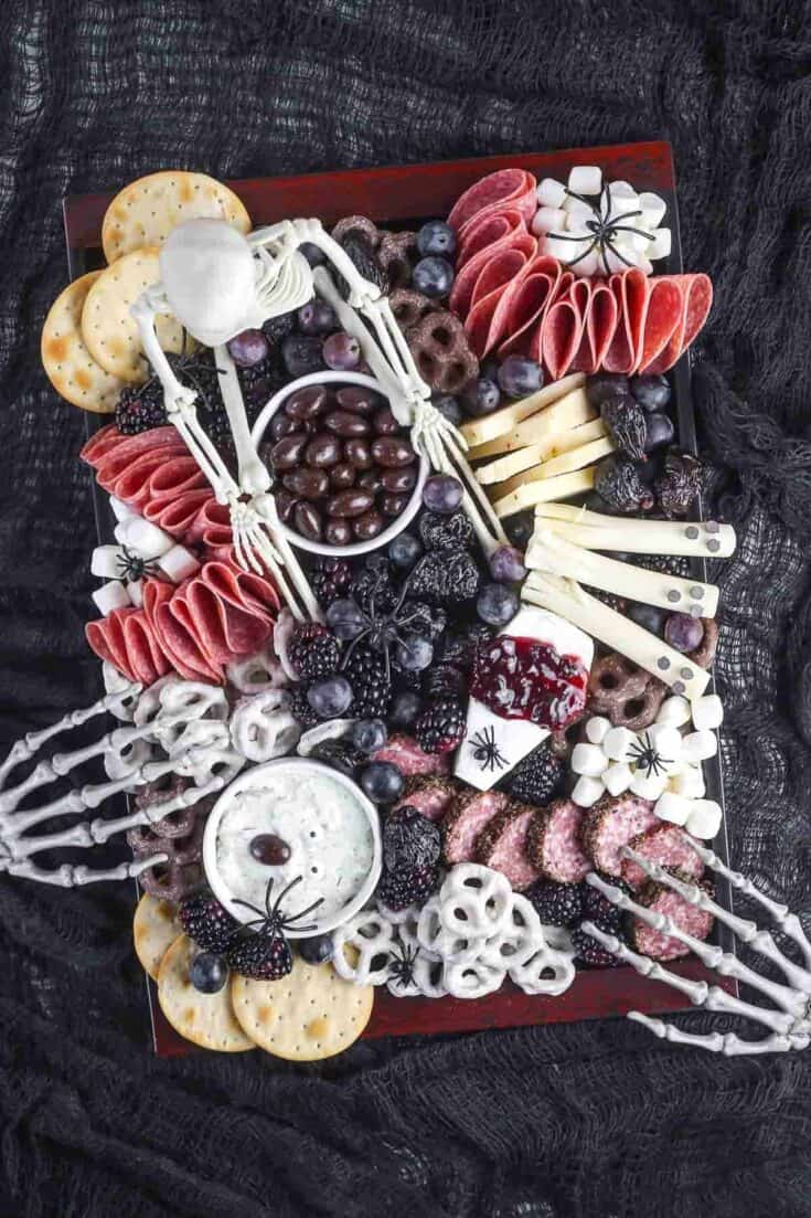 Midnight Graveyard Grazing: Skeleton Hands & Sinister Snacks