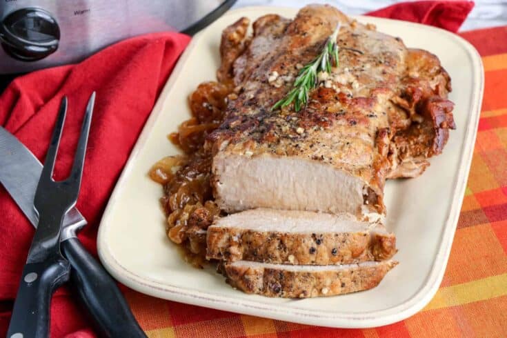 Balsamic Herb Slow Cooker Pork Tenderloin