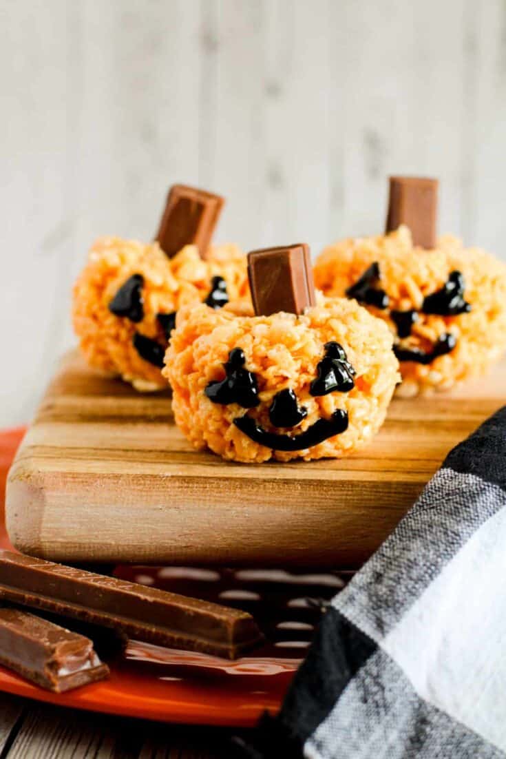 Mini Pumpkin Patch Krispie Bites