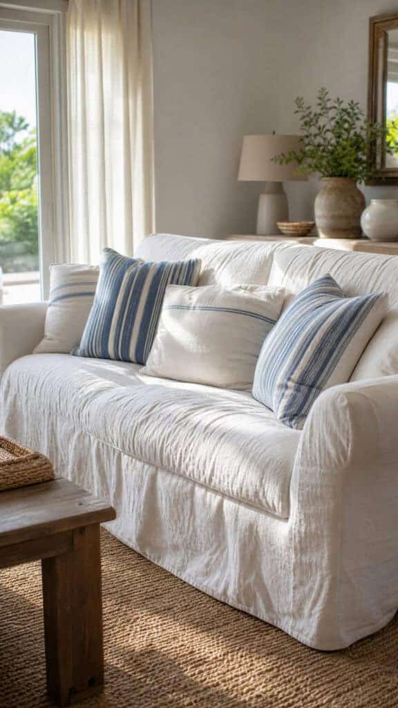 Embrace the Ease of Slipcovered Seating