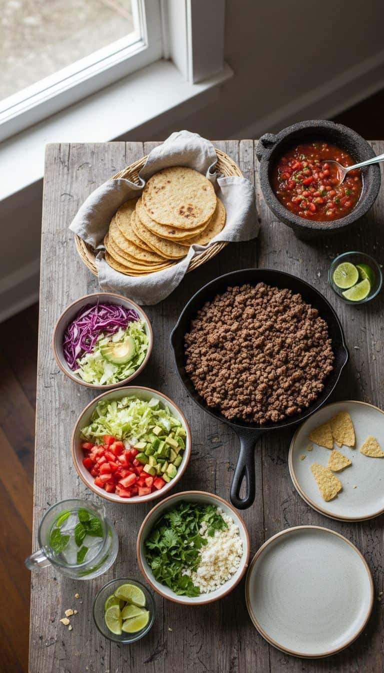 Build-Your-Own Beef Taco Feast