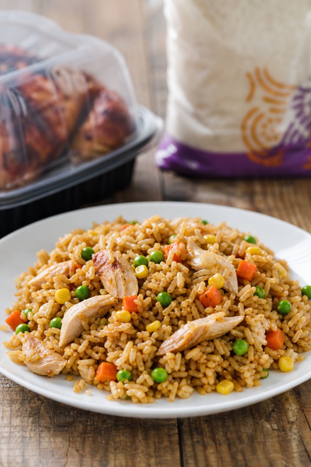 Quick and Flavorful Chicken Fried Rice with Jasmine Rice