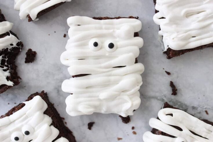 Bandage-Wrapped Brownie Bites