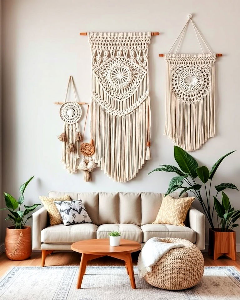 Incorporate Textured Macramé Art