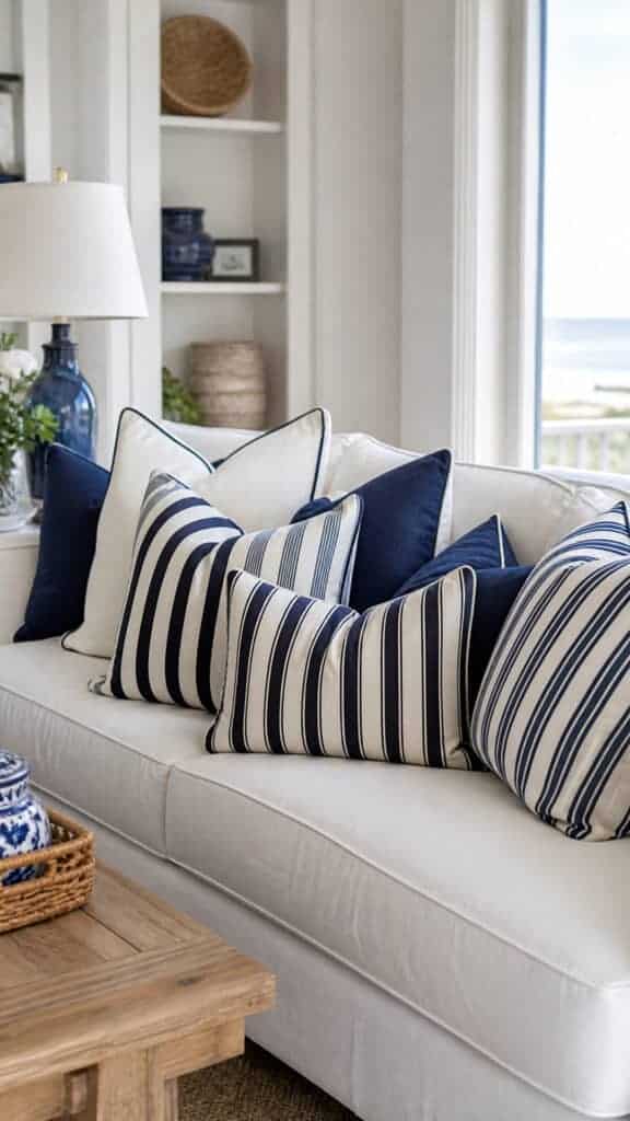Elevate Your Coastal Space with Classic Nautical Stripes