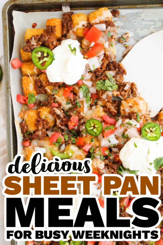 Crispy Sheet Pan Beef Tater Tot Nachos Recipe