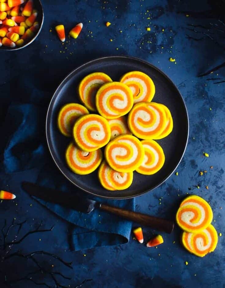 Candy Corn Carousel Cookies