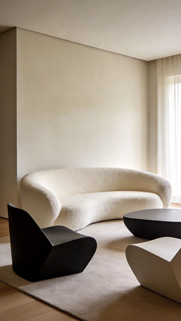 Soft Geometry: Curved Sofas and Sculptural Seating That Invite You In