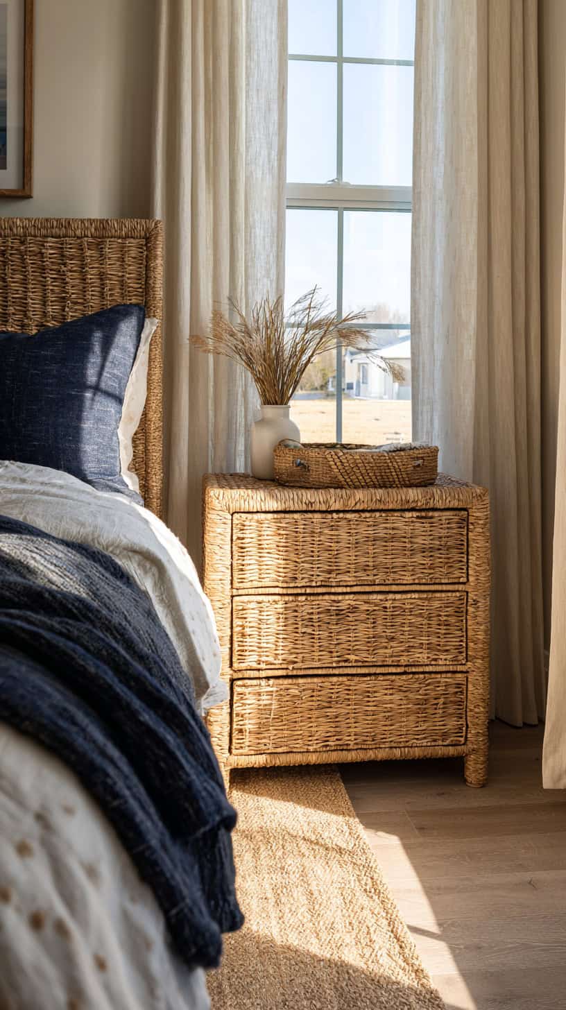 Cozy Rattan and Wicker Bedroom Inspirations