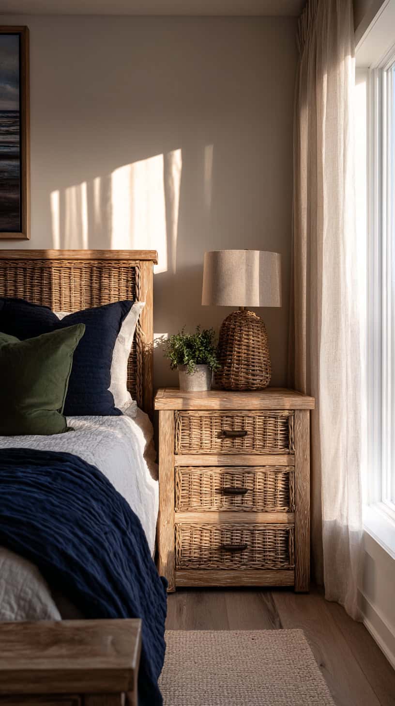 Cozy Rattan and Wicker Bedroom Inspirations